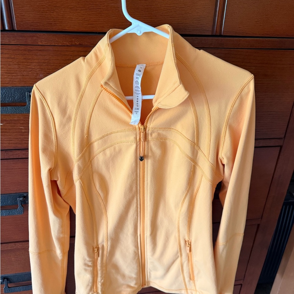 Lululemon Athletica Orange Utility Jacket High Collar Performance Fit